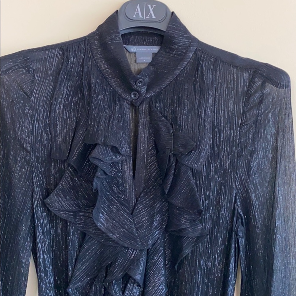 Armani Exchange Sheer LBD Sz 6